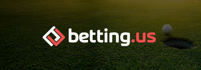 An image showing a golf field and a betting.us logo